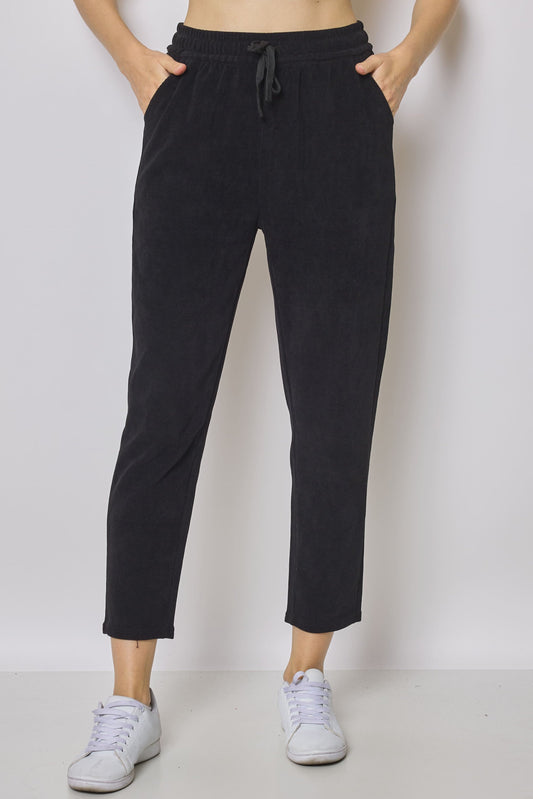 Jogging noir pantalon cigarette